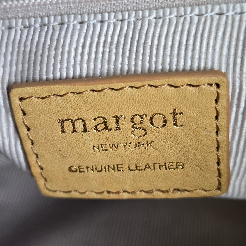 Margot New York Kaye Bucket Suede Leather Tote Bag, Tan, MG3317, NWT $158 MSRP - Picture 7 of 13